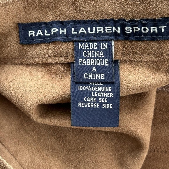 Ralph Lauren Sport RIDGWAY Suede Fringe Skirt Womens 14 Western Boho NWT Vintage - Picture 5 of 11